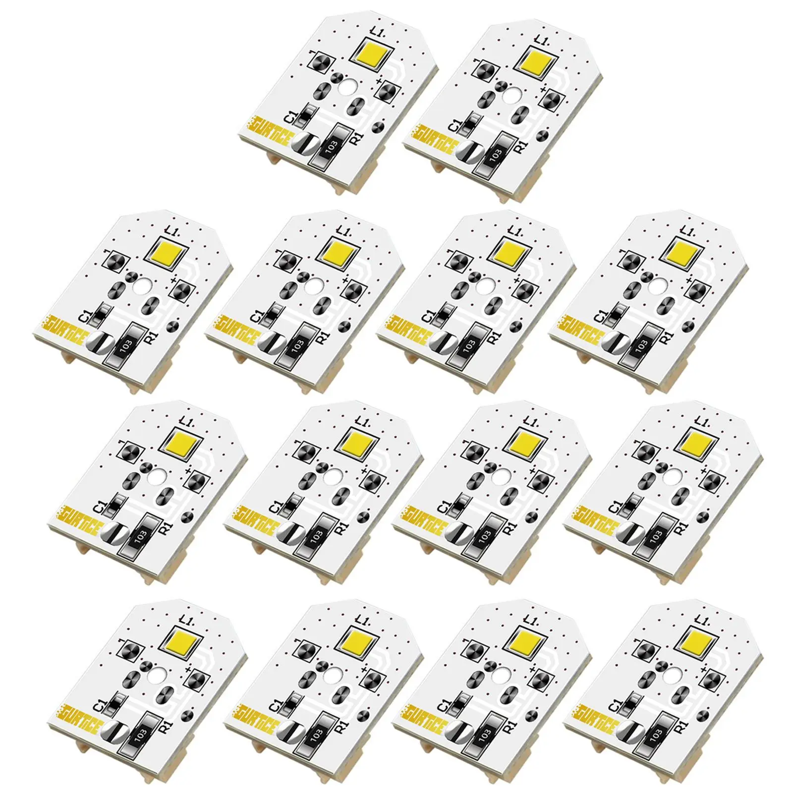 New Upgraded 14-Pack GE Refrigerator LED Light Bulb (30,000hrs Longer Service Time) - Replaces WR55X11132, WR55X25754, WR55X30602, WR55X26486, PS4704284, 3033142, EAP12172918, AP6261806