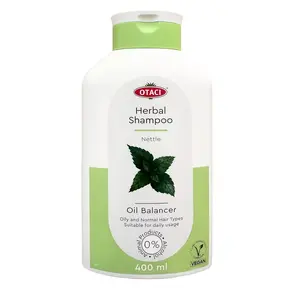 OTACI Oil Balancing Herbal Shampoo with Nettle, Everyday Use For Oily and Normal Hair 13.5 Fl Oz Cleansing Conditioner