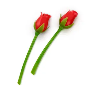 ROSES ARE READ Flower Bookmarks – Set of 2 Rose Page Markers, Soft and Flexible Silicone, Great for Romance Novels, Book Lovers, and Valentine's Day