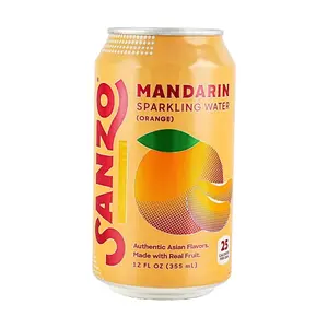 Sanzo Orange Sparkling Drink 355ml - Refreshing Citrus Flavored Soda