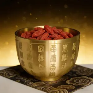 2026 NEW Feng Shui Desk Ornament, Auspicious Brass Treasure Bowl for Wealth & Luck, Doubles as a Decorative