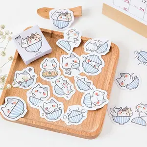 45pcs Cute Cat Stickers for Scrapbooking, Bullet Journal, DIY Decoration, Planners, Suitcase, Diary, Notebooks, Album, Laptop, Phone Cases, and Art Crafts
