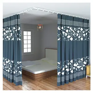 Flexible Curved Ceiling Track for Curtains, Room Divider Curtain Track System (9.8FT) Curtains are not included
