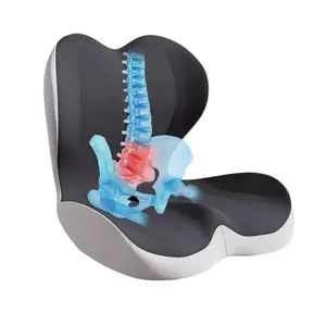 Memory Foam Seat Cushion Backrest, Office Chair and Car Seat Pad, Pain Relief for Back and Tailbone, Ergonomic Waist Support