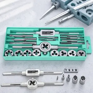 Heavy-Duty Manual Tapping Tool Kit Hand Tools Hardware: Precision Thread Repair & Tap Wrench Set for Metal/Wood, Industrial-Grade Durable, High-Efficiency Thread Restorer for Auto Repair & Home Use