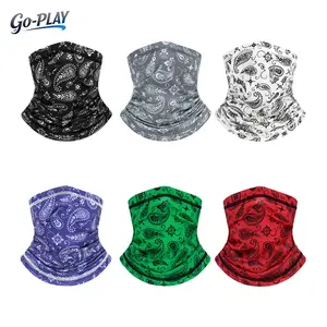 4 Pcs/6Pcs Unisex Paisley UPF 50+ UV Protection Neck Gaiter | SunSafeTok OutdoorTok CyclingTok Breathable Stretch Seamless Bandana Balaclava Headband Turban Headwear | for Hiking Cycling Fishing Outdoor Sports