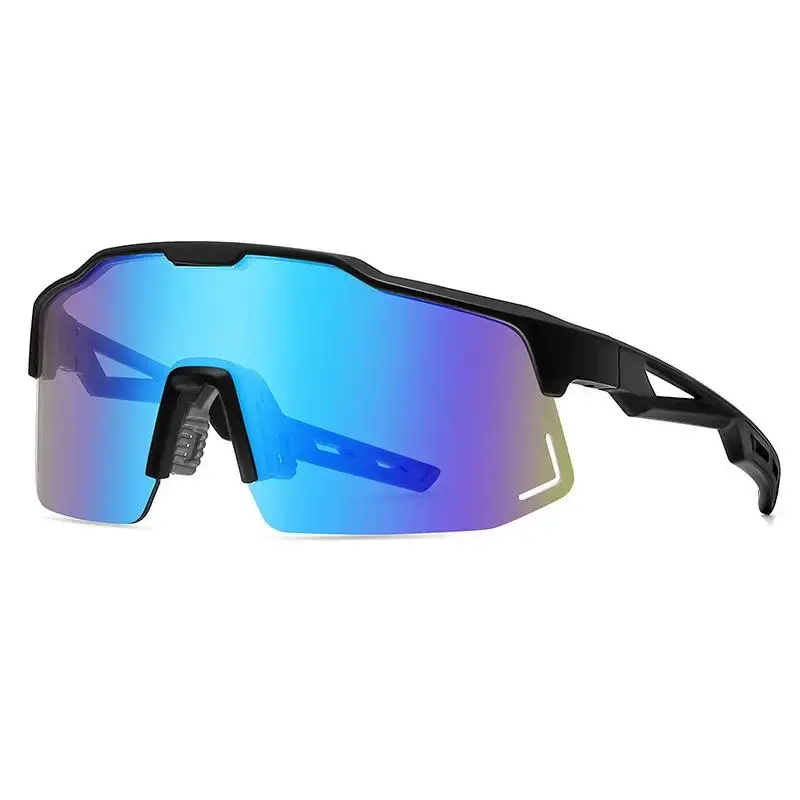 Black frame ice blue flakes