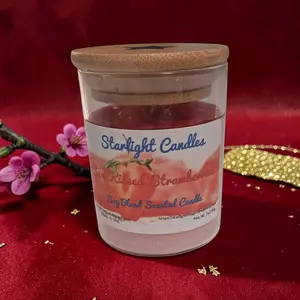 Sun-kissed strawberries scented candles