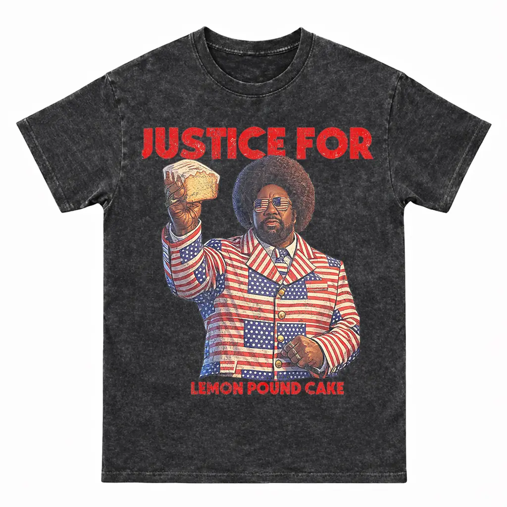 Justice for lemon pound cake shirt BATTERAM Afroman Vintage US sweatshirt Unisex full Cotton, Oversized tshirts for Women&Men,Washed graphic tees