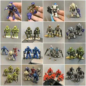 Mega Bloks Construx UNSC Marine Infinite Series Recon Getaway Elite Mercenary Spartan  Brute Troopers Micro Figures Toys