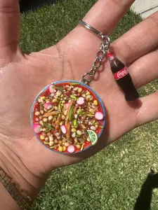 Pozole and Soda  Keychain