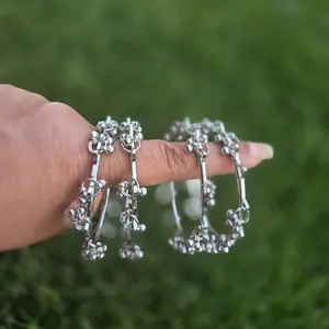 Kashmiri Silver bangles sets of 4