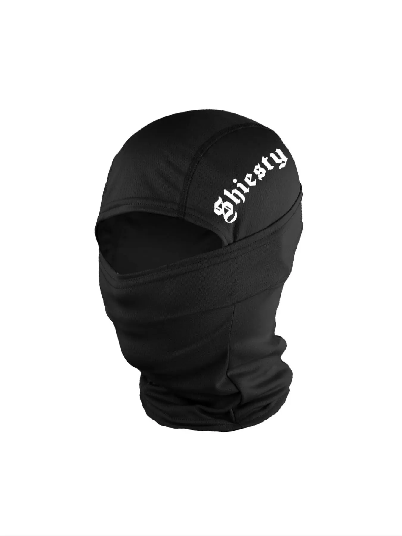 Letter Print Ski Mask for Men & Women, Fitted Woven Fabric Design, All-Season Outdoor Sports Accessory, Sporty Style Balaclava Face Cover, Balaclava Ski Masks, Gaiter Mask