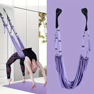 Second-Generation High-Rebound Yoga Stretch Rope | Aerial Hanging/Door-Mounted Training/Ground Stretch Three-in-One | All-in-One Home Gym Training Strap, Assisting in Advanced Split and Handstand Progression
