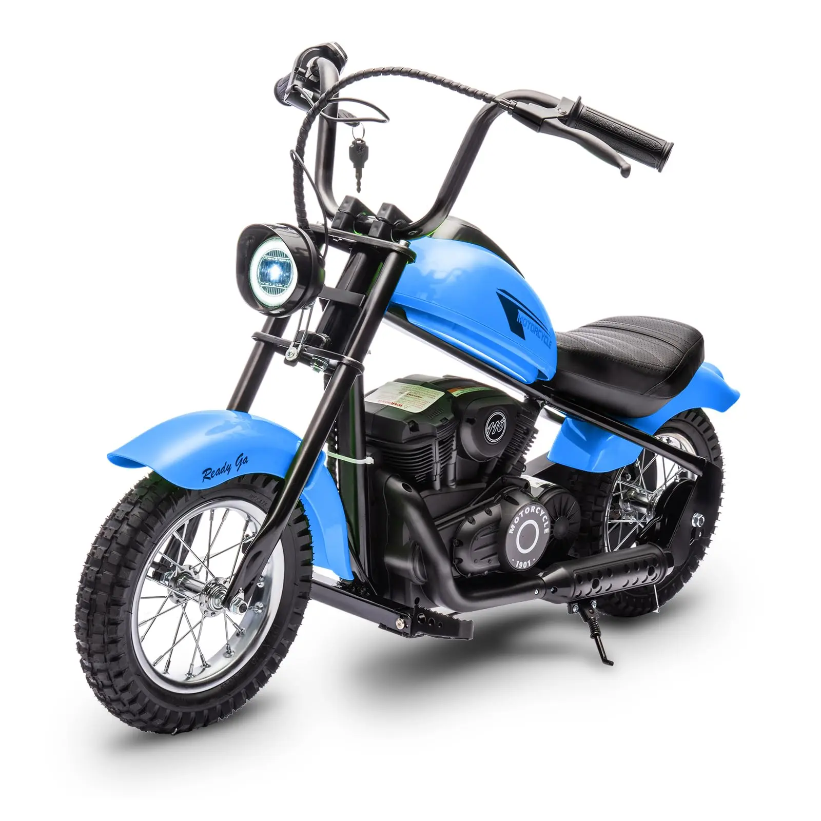 GARVEE Electric Dirt Bike 24V , 250W Electric Motorcycle w/LED Light, Leather Seat- Two Speed Max Up to 14MPH & 60 Minutes Continuous Motorbike