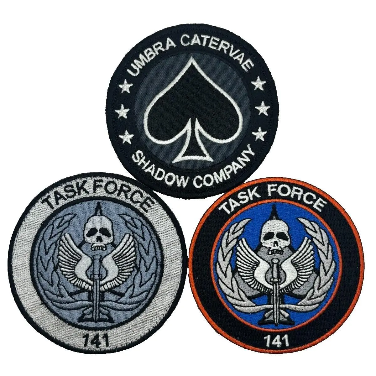 Duty Calls Modern Warfare Task Force 141 Umbra 3 Piece (Iron On)(3.5 inch)