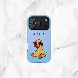 Duck It Phone Case |   Funny Quirky Design |   for iPhone 17 16 15 14 13 12 11 Air ProMax Plus