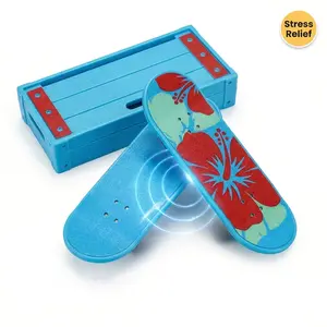 🛹✨ 3D Printed Magnetic KickFlip Skateboard Suitable for Relax & Skateboarding - Magnetic Flip Tricks, Matte Texture, Multi-Pattern, Board with Box for Fidget, Collectibles, Gifts for &