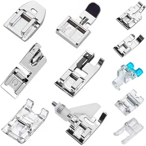 11 Pcs Sewing Machine Presser Feet Kit, Rolled Hem Feet, Invisible Zipper Foot for Low Shank Sewing Machine, Snap on Feet Compatible with most common sewing machines
