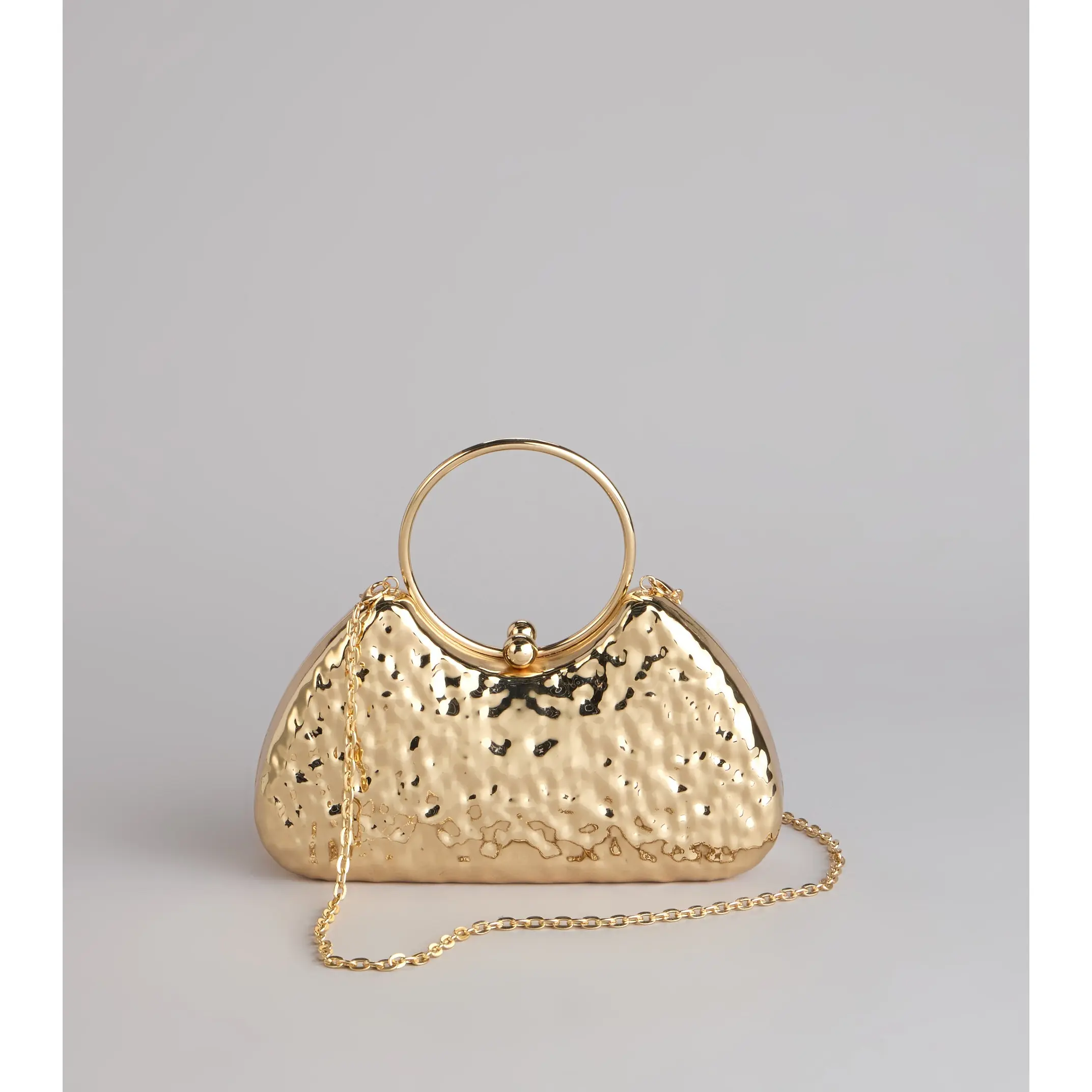 Party Plans Metallic Clutch Bag