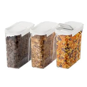 Bentgo Pantry Airtight Cereal Containers (6-pcs) Kitchen Organization - For Pantry Organization, Stackable Design, For Dry Food Storage