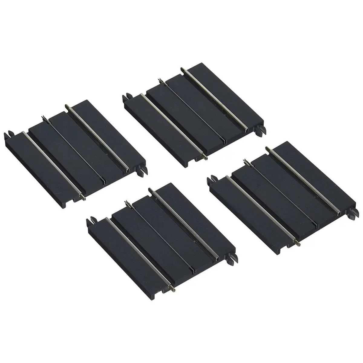 212 MAIN EZ Street O Scale 1:48 Modular Track System, Snap-Together Straight Piece, 2.5 in Radius - 4-Piece Set for Rail Enthusiasts