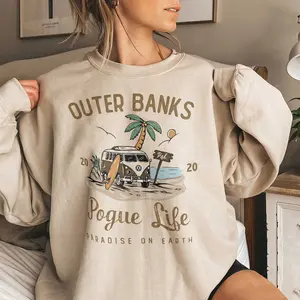 Outer Banks Pogue Life Graphic Hoody Unisex T Shirt, Pullover Sweatshirt, Hoodie Gift for Birthday, Full Size, Full Colors, Tops Womenswear, New Arrival