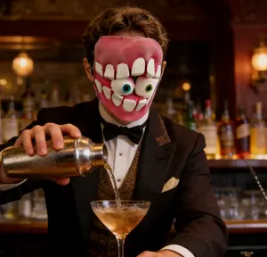 Kaen Mask Amazing digital circus cosplay mask, fun latex cartoon, funny adult party Halloween costume props, soft and breathable natural latex. spooky