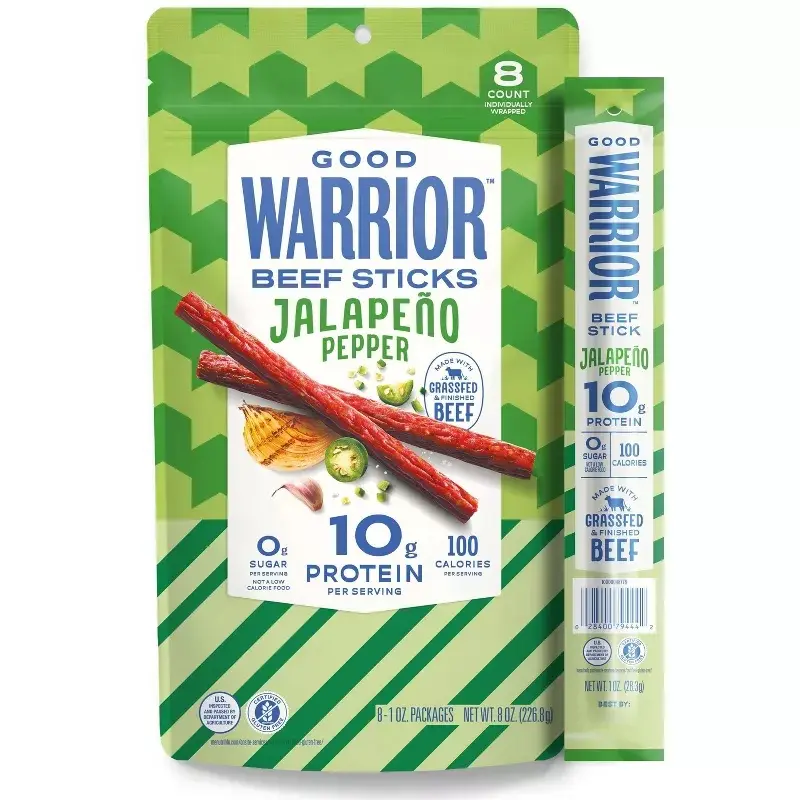 Good Warrior Jalapeno Beef Meat Sticks - 8oz/8ct