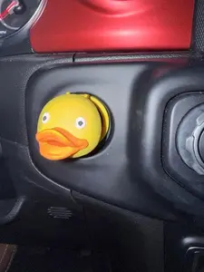 Jeep Duck Cover Start Button - Fun Duck Push Button Start Cover for Jeep - Attaches with Double Sided Tape - Playful Interior Accessory