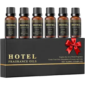 Hotel Diffuser Oil Set - Inspired by My Way, Baccarat, White Tea, Santal, 24k, Ritz-Carlton Hotel Scent Oil Set Large Capacity, 20ml - (Pack of 6)