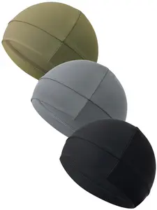 Solid Color Sports Beanie Hat, Soft Nylon Beanie Hat, Multifunctional Headwear for Girls & Women