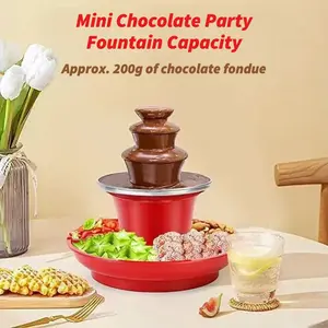Mini Home Chocolate Fountain Machine - Fun Electric DIY Dessert Maker for Parties & Events - Perfect for Kids, Treats & Fondue Nights