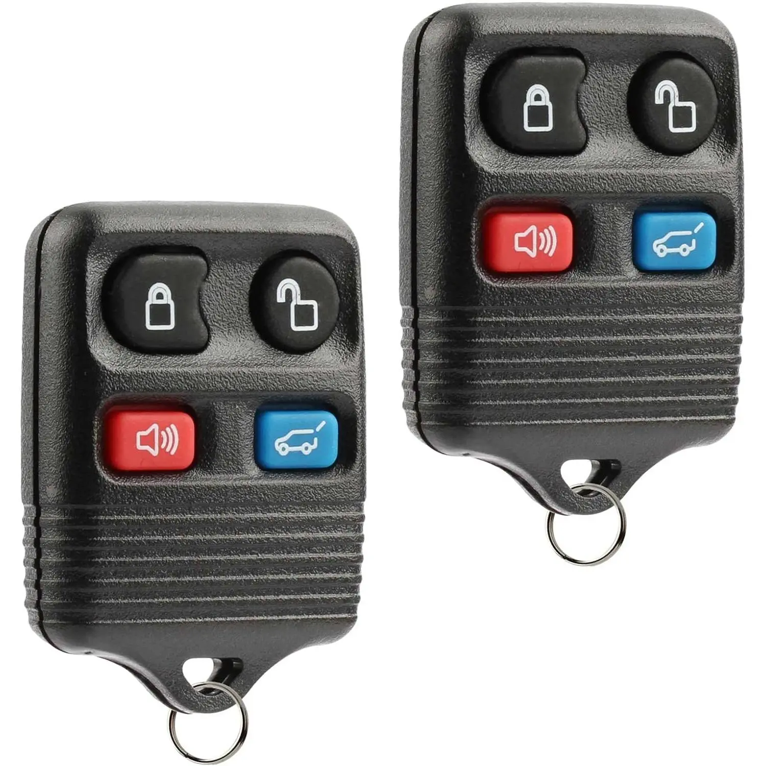 Car Key Fob Keyless Remote Entry Replacement (p/n match CWTWB1U322) for Ford Expedition-Explorer, Lincoln Aviator-Navigator, Mercury Mountaineer, Set of 2, Programmable Car Accessory