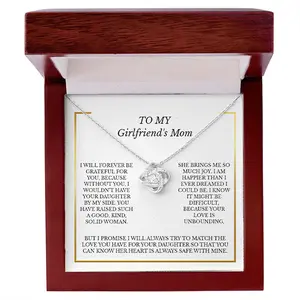 To My Girlfriend's Mom Necklace, Gifts for Girlfriends Mom, Necklace for Girlfriends Mom, Birthday Gift For Girlfriend‘s Mom
