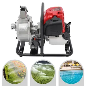 Gasoline Engine Water Pump 4-Stroke 1.2KW 35.66gal/min 98.43ft Head for Irrigation Drainage Fire Rescue Easy Start