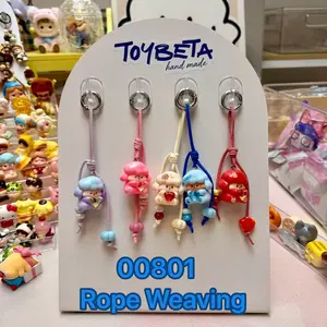 DIY Handmade Rope-Weaving PVC Keychain Set - Handmade, Bag Charm, Accessory Hook, Assorted Styles (Exclusive to Live Streaming), Handmade Keychains, Bag Charm Keychains