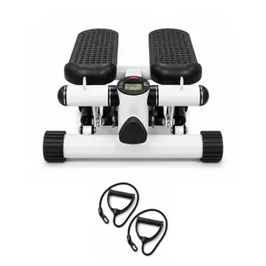 Mini Twist Stair Stepper with Bands - Exercise Machine for Home Gym, Office & Small Spaces