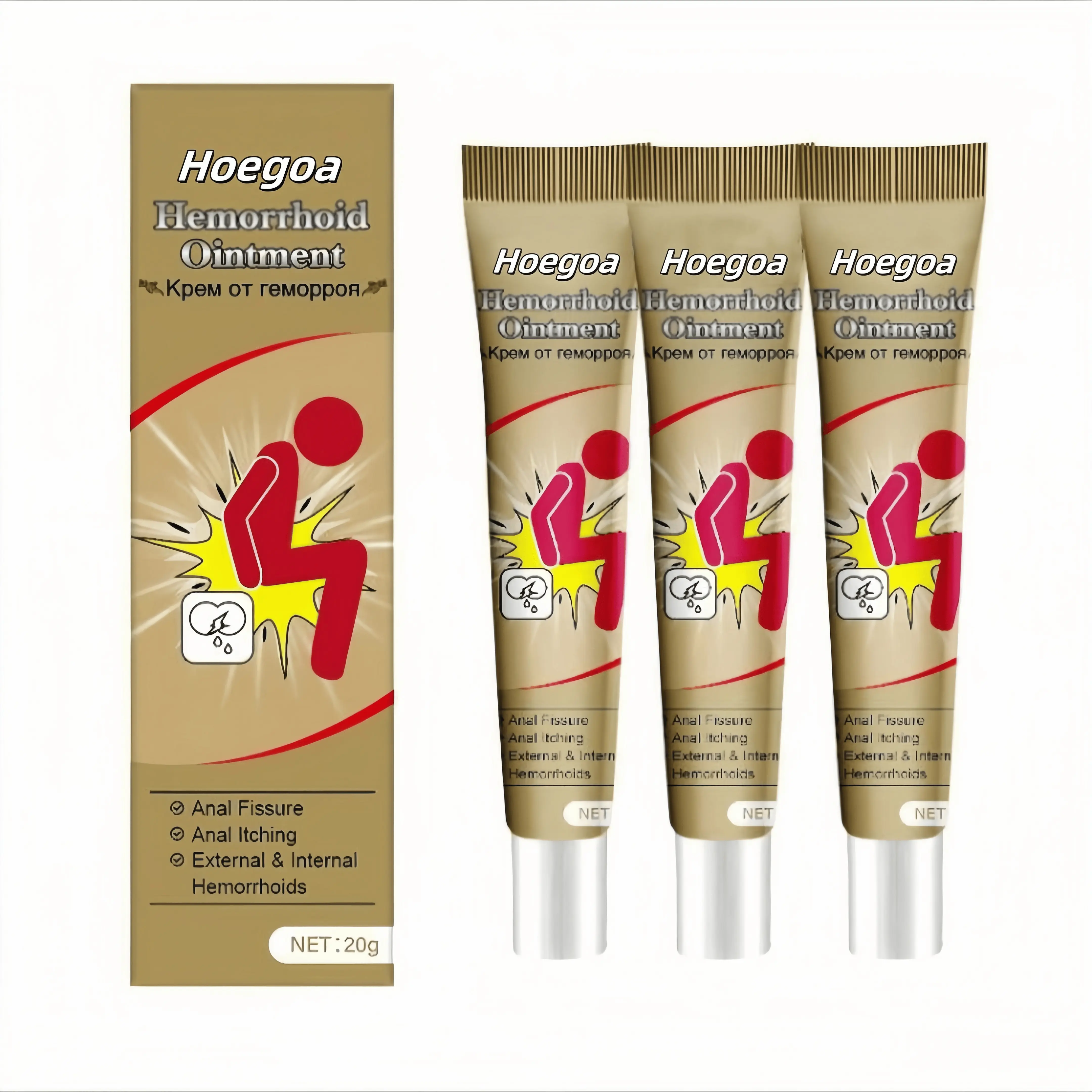 3 PCS HOEGOA body care cream for men and women Hemorrhoids Cream Herbal Moisturizers Comfort Moisture Hydrating Moisturizing