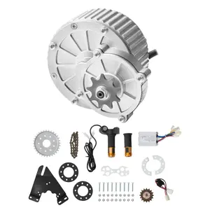 Summervibes VEVOR 450W Electric Brushed DC Motor Kit - 36V 3000rpm Motor with Upgraded Speed Controller and Twistgrip Throttle Kit for Go Karts E-Bike Motorcycle Scooter