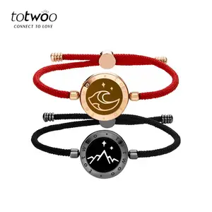 Totwoo Mountain Alliance and Sea Vows Intelligent Sensor Vibration Luminous Couple Bracelet Long Distance Love Long Distance Interactive Flash Sensor Vibration Girlfriend Valentine's Day Birthday Gift