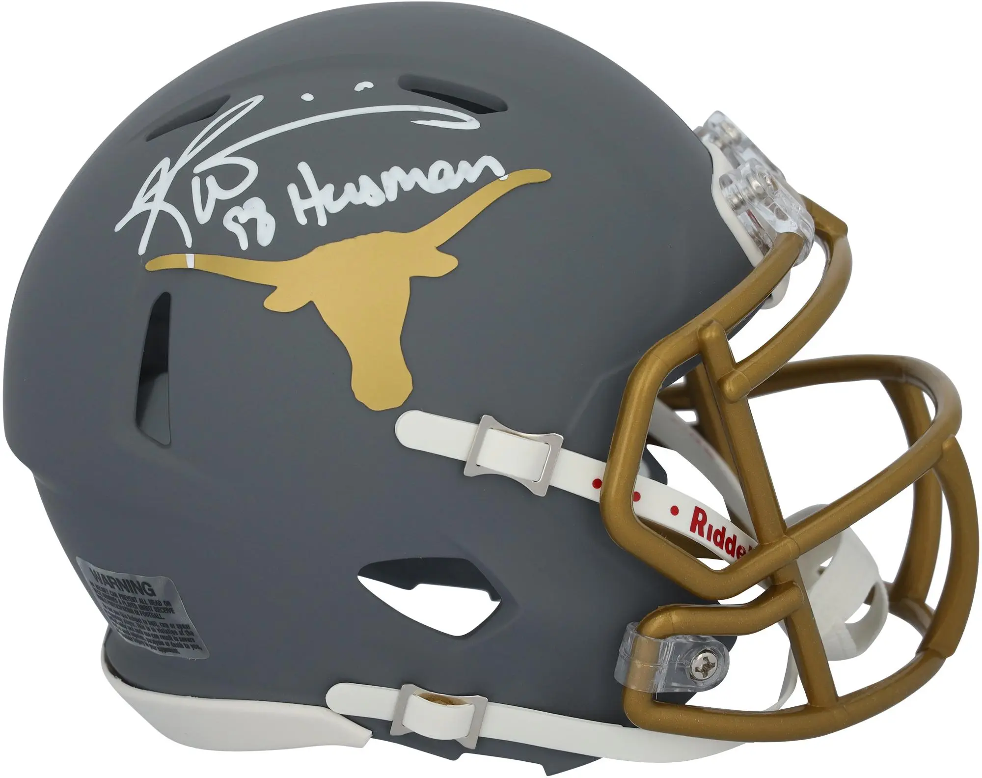 Ricky Williams Texas Longhorns Autographed Slate Riddell Speed Mini Helmet with "98 Heisman" Inscription - Fanatics Authentic Certified