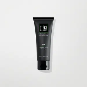 Tiege Hanley Mens Night Cream for Face, PM Night-Time Facial Moisturizer - Anti-Aging Bedtime Wrinkle Cream for Men with Sensitive Skin - Overnight Moisturizer for a Soft, Smooth, & Hydrated Skin