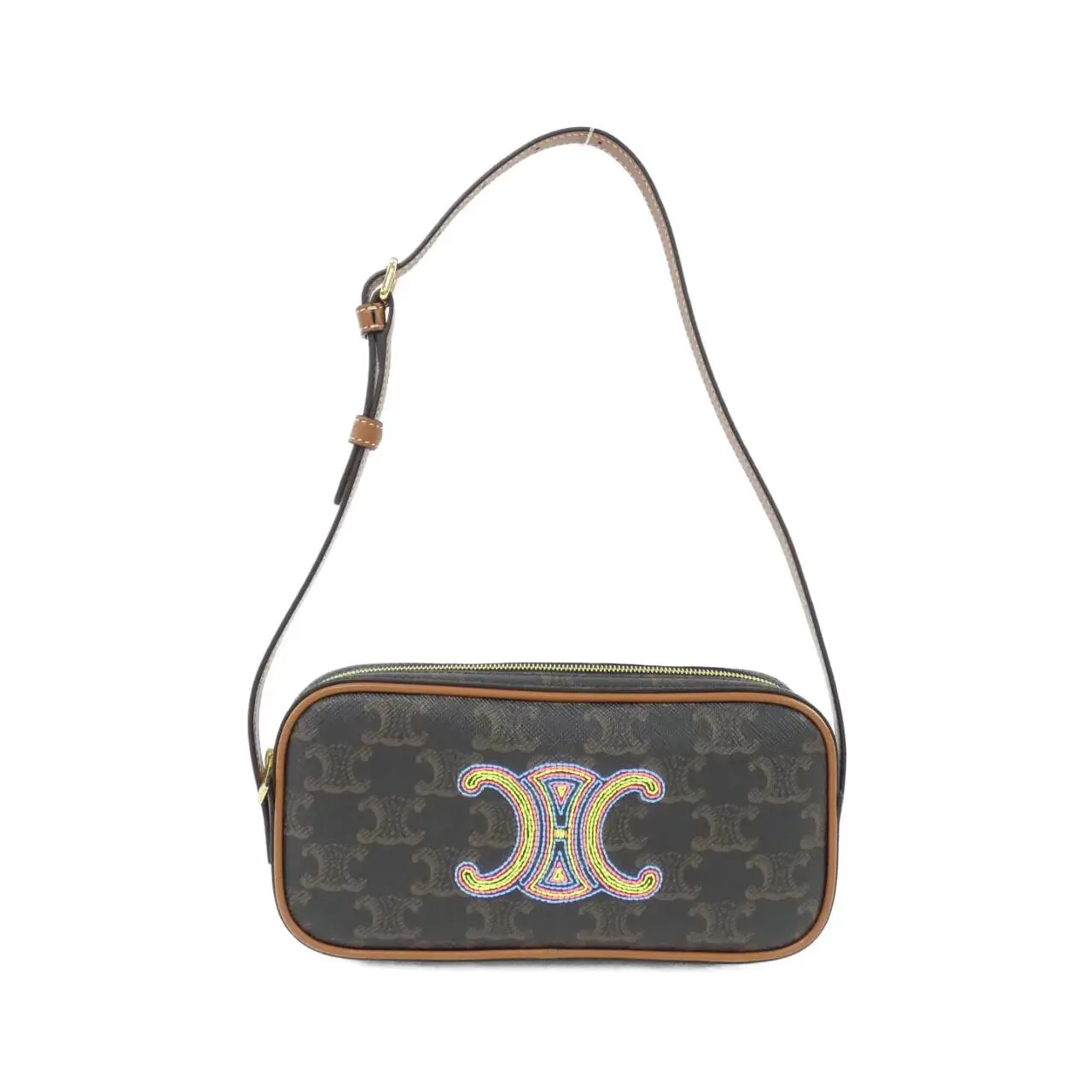 Pre-owned Celine Canvas Shoulder Bags Triomphe Shoulder Bag
