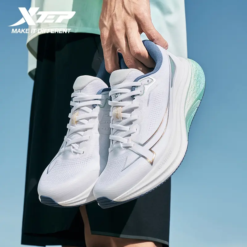 Xtep 360X 1.0 Men's Running Shoes White and Pink with Engineered
