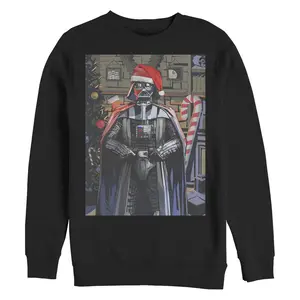 Men's Star Wars: A New Hope Vader Christmas Photo Card Sweatshirt