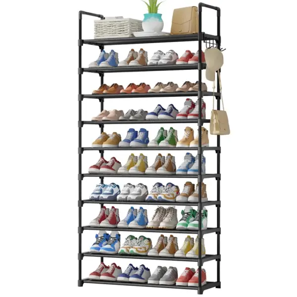 Kitsure Shoe Rack - 3-10-Tier Shoe Organizer with Side Handles for Closet Entryway Bedroom Easy Assembly Storage Shelf for Versatile Placement Summervibes