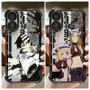S-Soul E-Eater Phone Case Evans Crona Maka Albam Black Star Tsubaki Death the Kid Manga Anime, Anime Vintage Special Cover Phone Case For iPhone 17 Air 16 15 14 13 12 11 Pro Max Plus