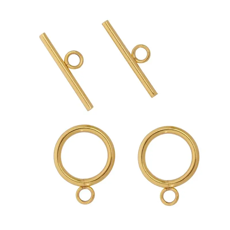 4sets Stainless Steel OT Toggle Clasps Toggle Clasps Buckle Connectors For DIY Bracelet Necklace Jewelry Making Finding Supplies