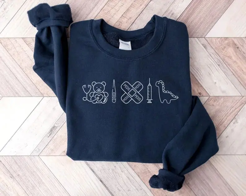 Pediatrics Sweatshirt – Cute Peds RN Crewneck, Pediatric Nurse Gift